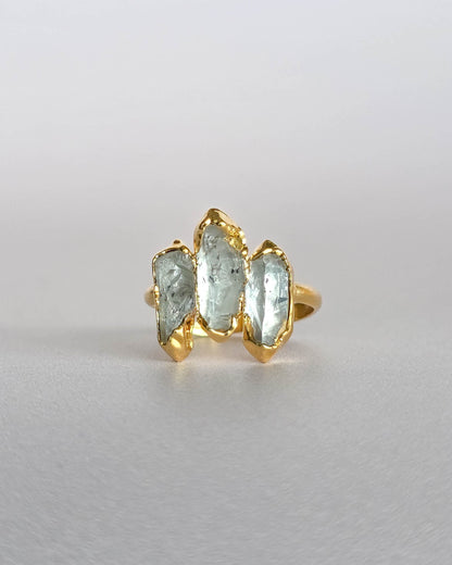 Bague trio de quartz