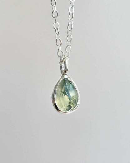 Collier Agate mousse, Poire