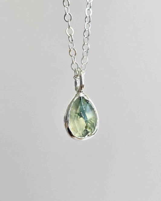 Collier Agate mousse, Poire