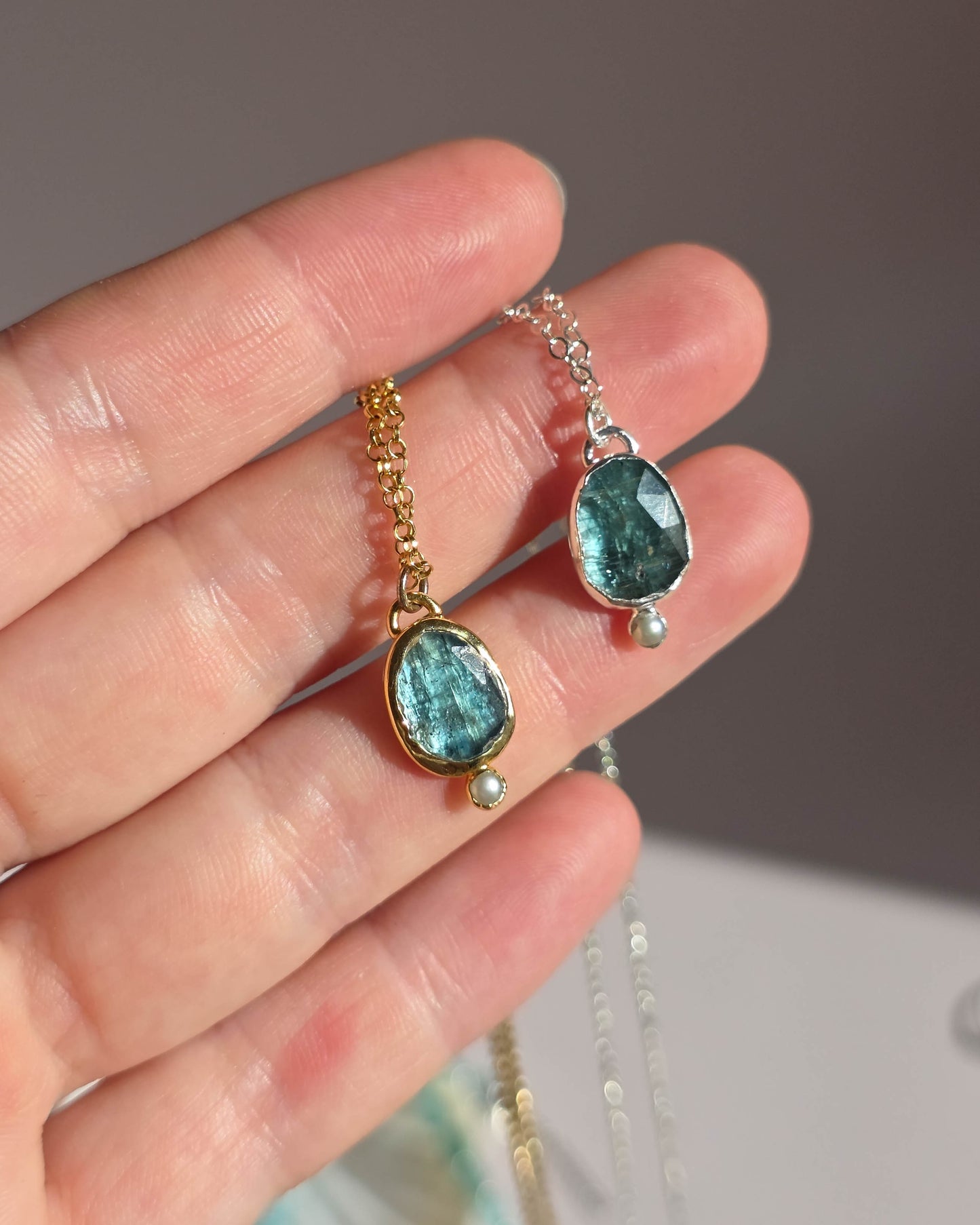 Pendentif Bleu sel