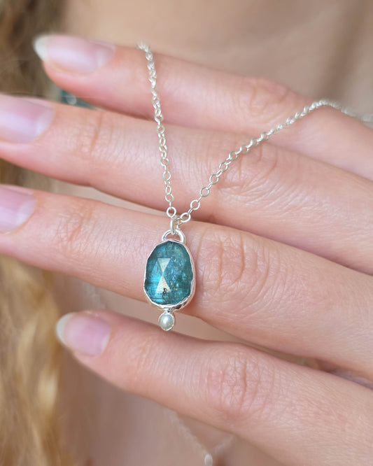 Pendentif Bleu sel
