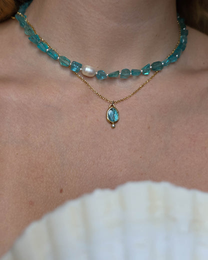 Collier Bleu sel