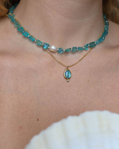 Pendentif Bleu sel