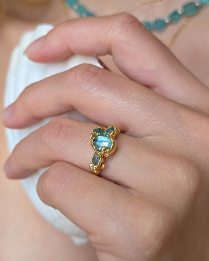 Bague Bleu sel