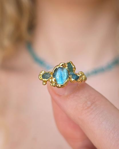 Bague Bleu sel