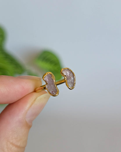Bague quartz fraise, T49
