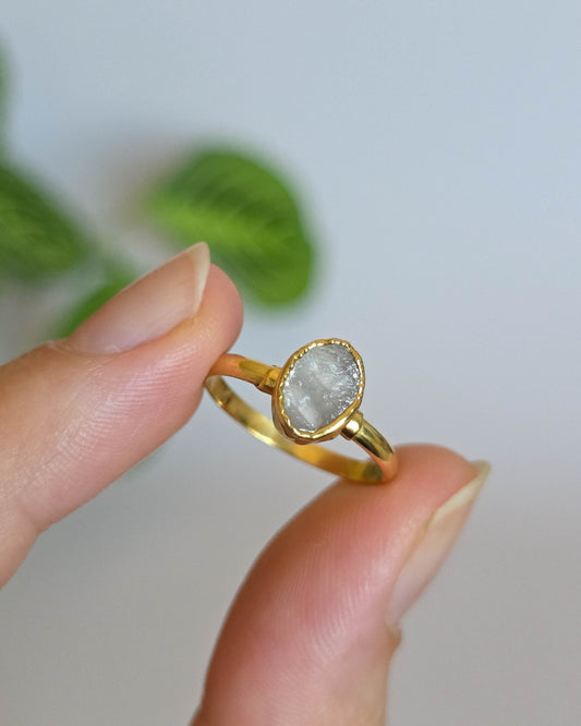 Bague quartz rose, T53
