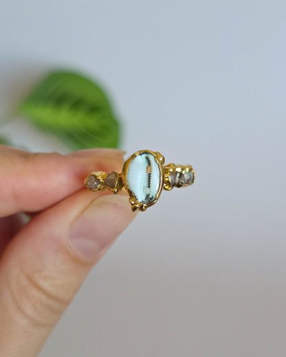 Bague coquillage, réglable T55-57