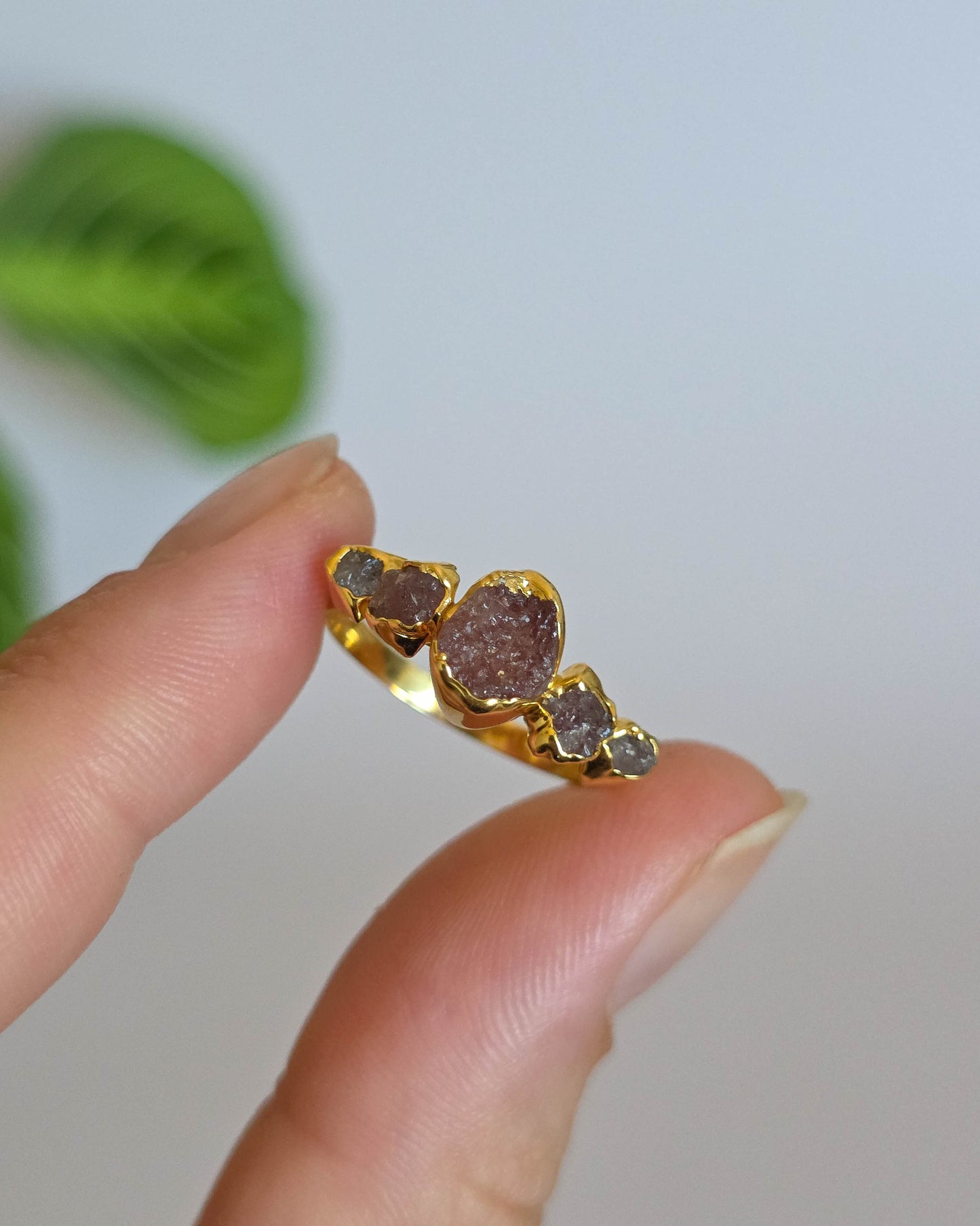 Bague quartz fraise T55