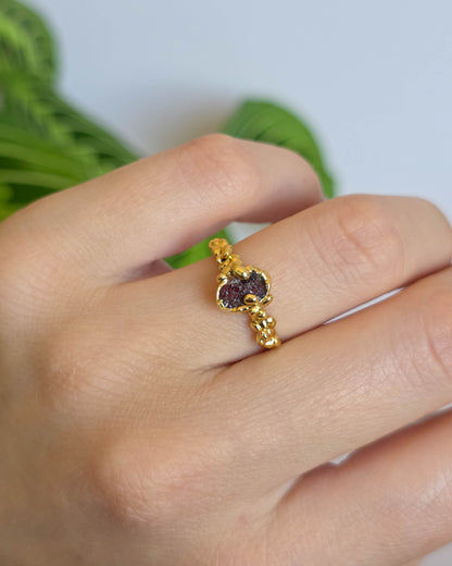 Bague Grenat rouge, T53