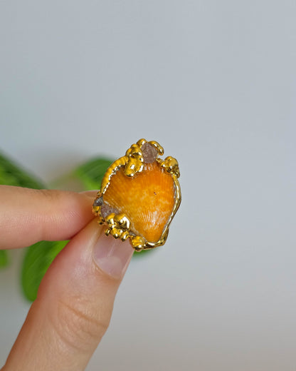 Bague coquillage réglable T52-54