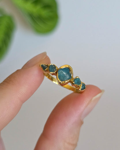 Bague Apatite claire, T56.5
