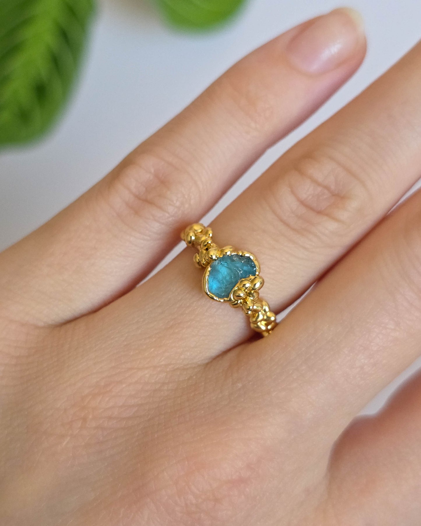 Bague Apatite claire, T51