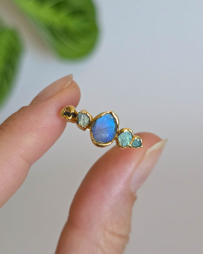 Bague Labradorite, T55