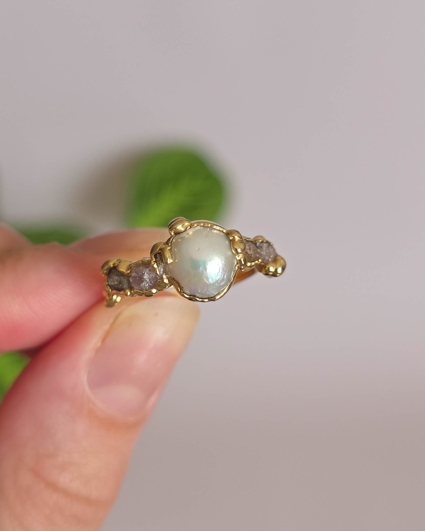 Bague Perle, réglable T51-53