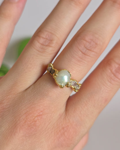 Bague Perle, réglable T51-53