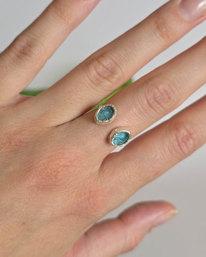 Bague Apatite claire, réglable T50-52
