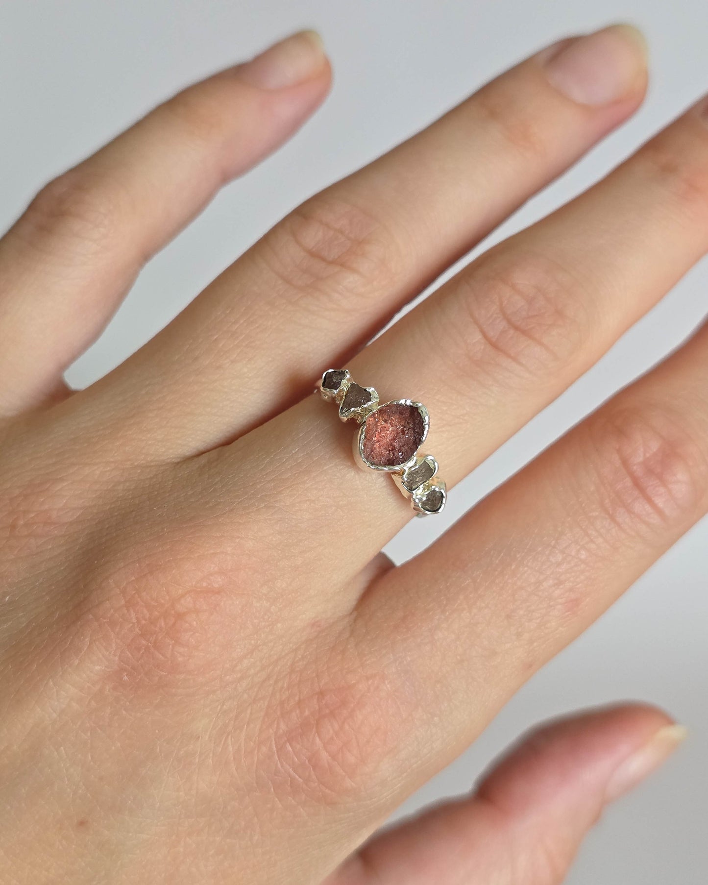 Bague Quartz fraise, T54