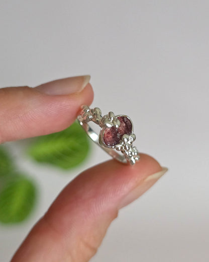 Bague Quartz fraise, T52