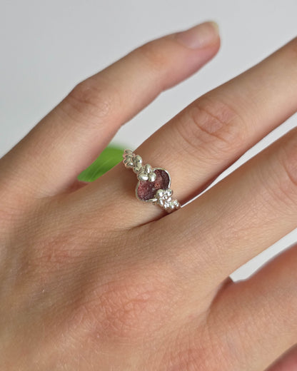 Bague Quartz fraise, T52