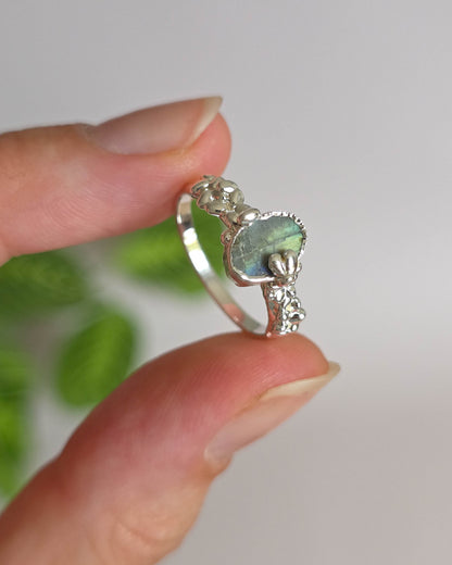 Bague Labradorite, T52