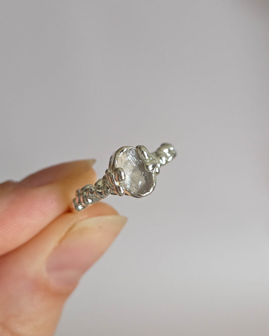 Bague Quartz rose, T54