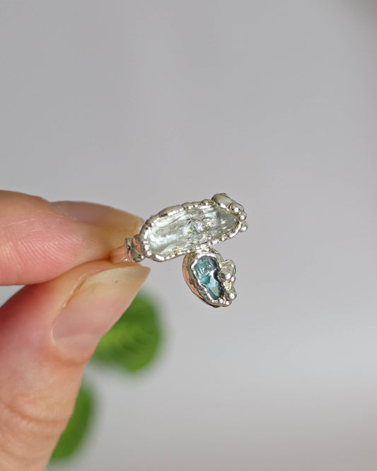 Bague Quartz et kyanite