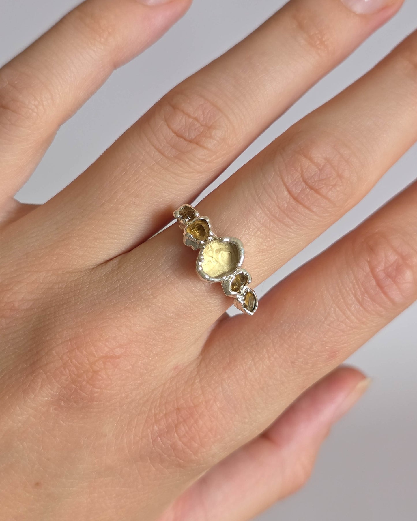 Bague citrine T54