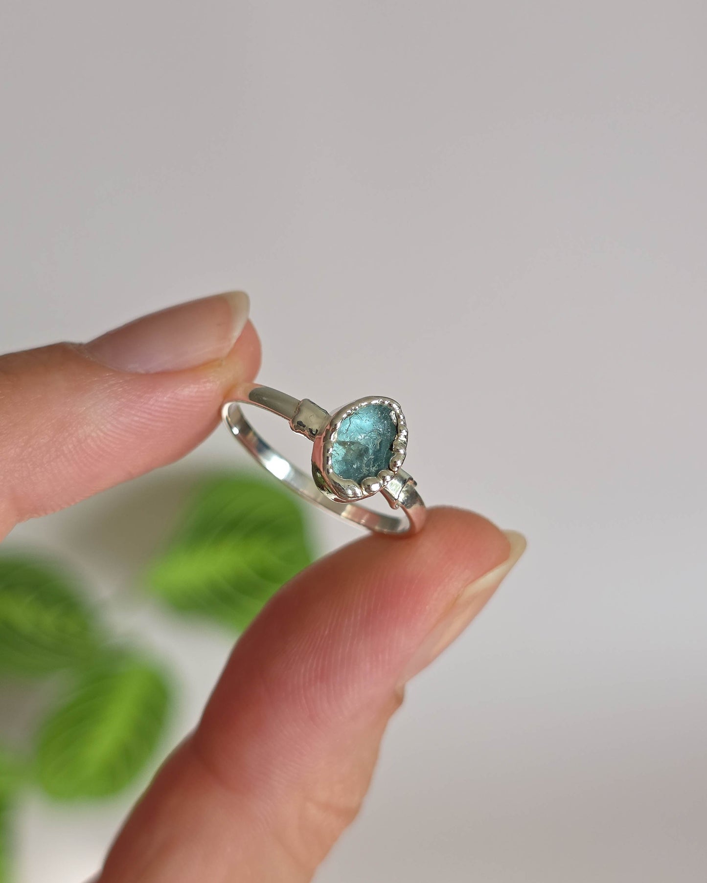 Bague Apatite claire, T57