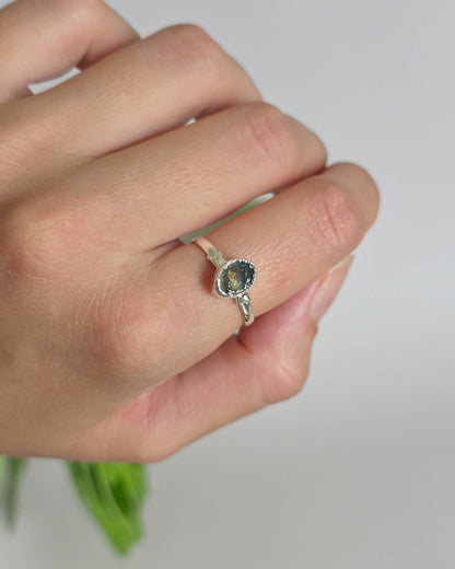 Bague Labradorite T56