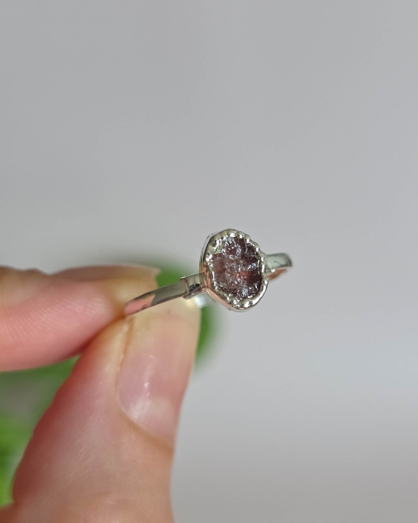 Bague Quartz fraise T58