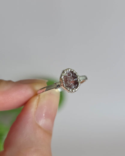 Bague Quartz fraise T58