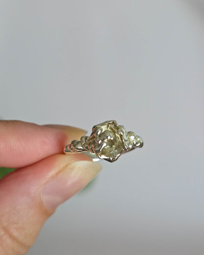 Bague citrine réglable T52-54