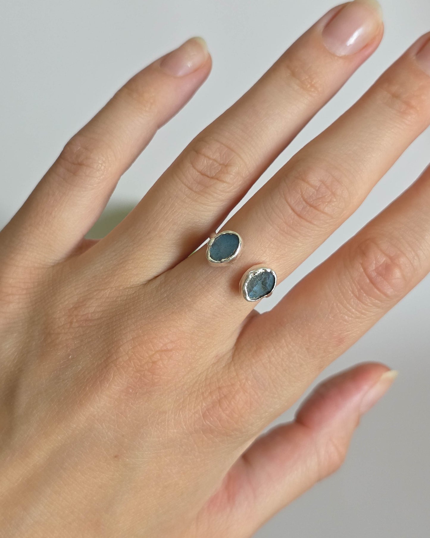 Bague labradorite T54-55