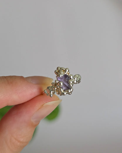 Bague Améthyste réglable T52-54