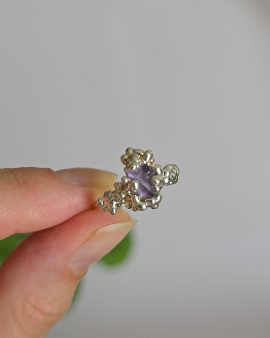 Bague Améthyste réglable T52-54