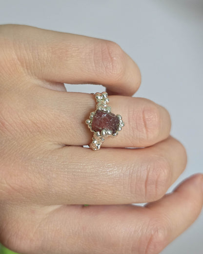 Bague Quartz fraise réglable T51-53