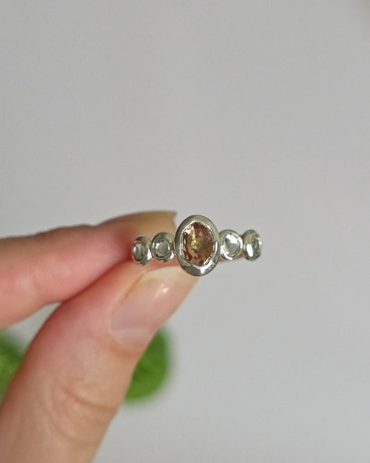 Bague cristal autrichien réglable T53-55