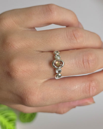 Bague cristal autrichien réglable T53-55