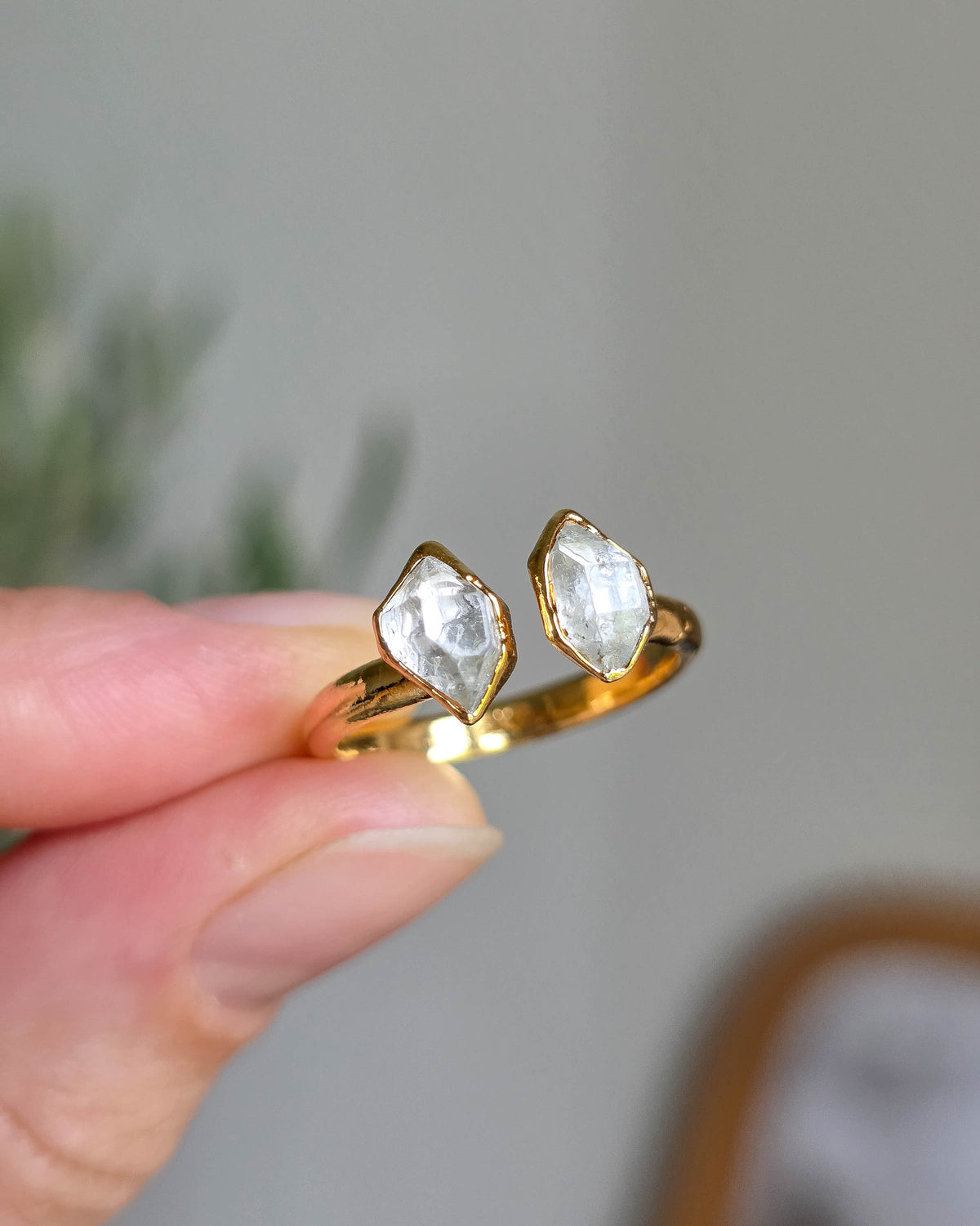 Bague Nova diamant Herkimer T54/56