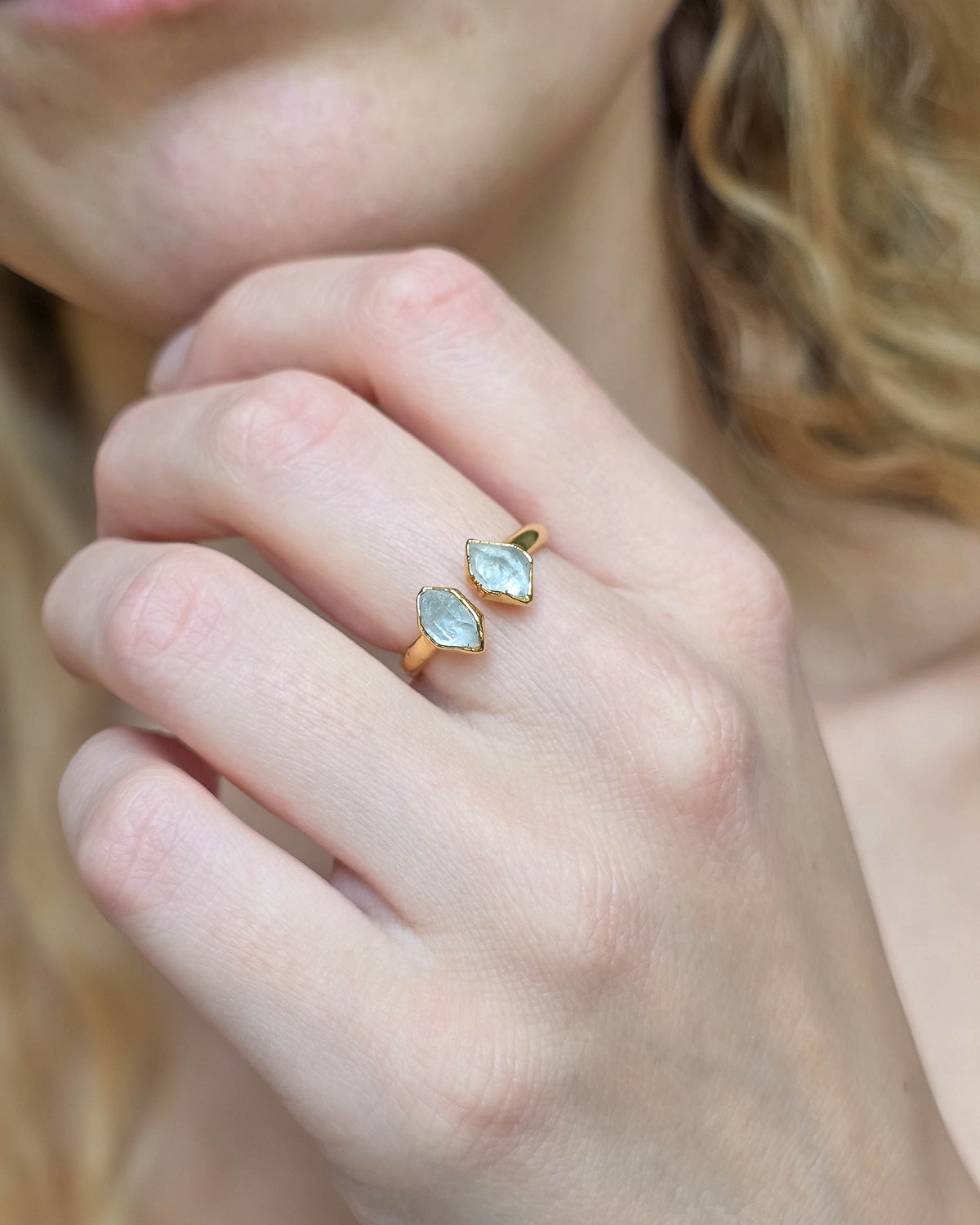 Bague Nova diamant Herkimer T54/56