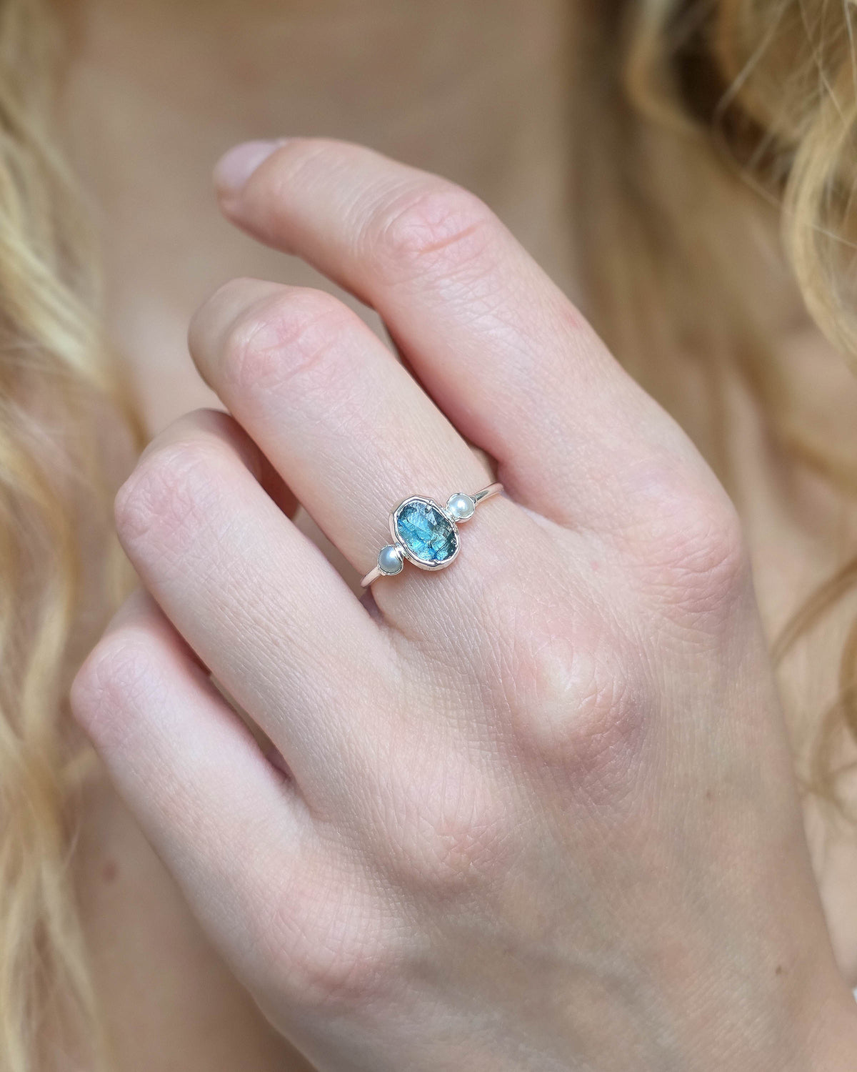 Bague kyanite, T53