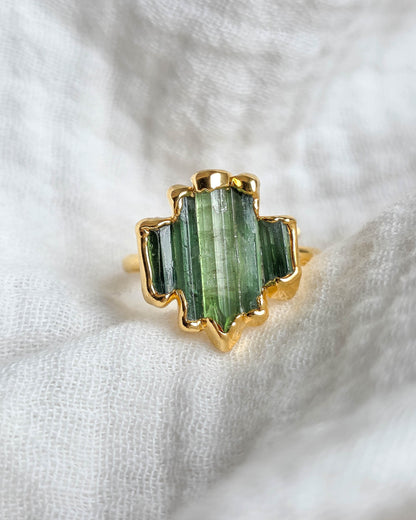 Bague N°2 Tourmaline , réglable T58/63