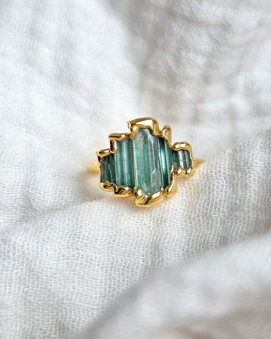 Bague N°3 Tourmaline , réglable T54/57