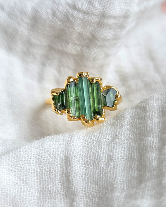 Bague N°4 Tourmaline , réglable T58/62