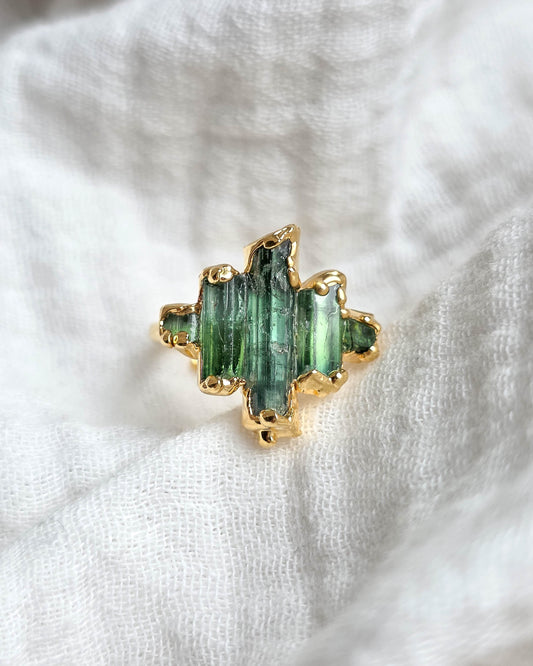 Bague N°5 Tourmaline , réglable T58/62
