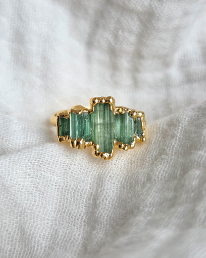 Bague N°6 Tourmaline , réglable T53/56