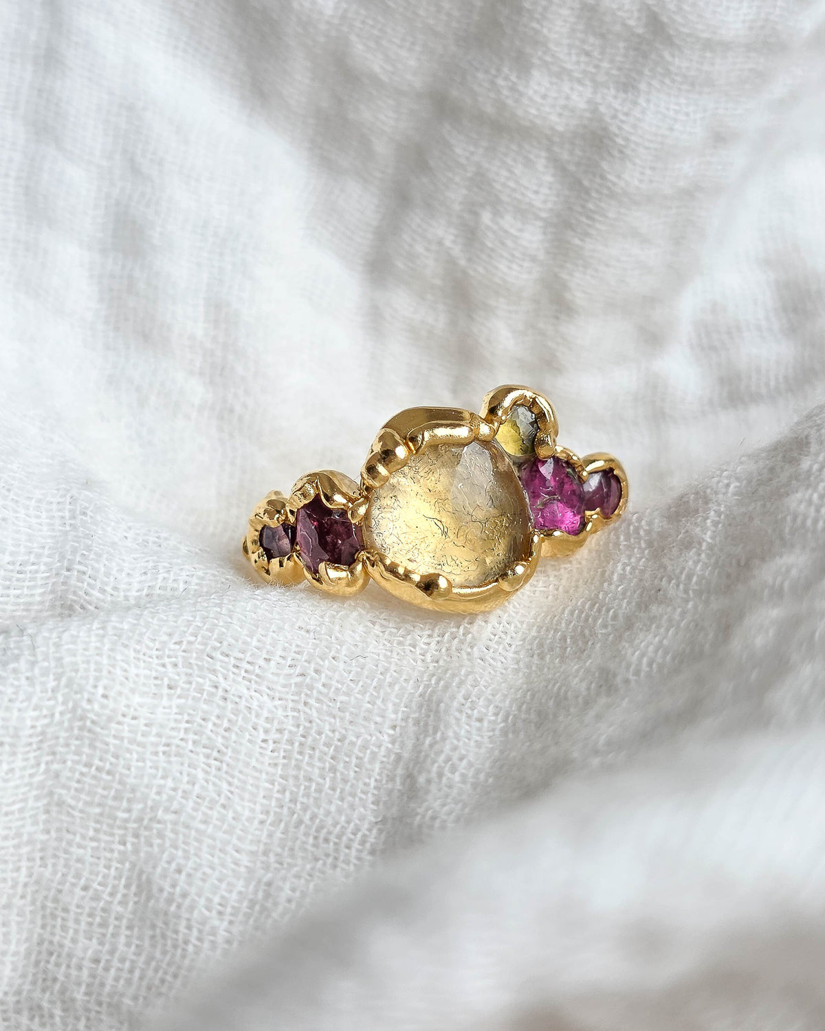 Bague N°1 Citrine, réglable T54/57