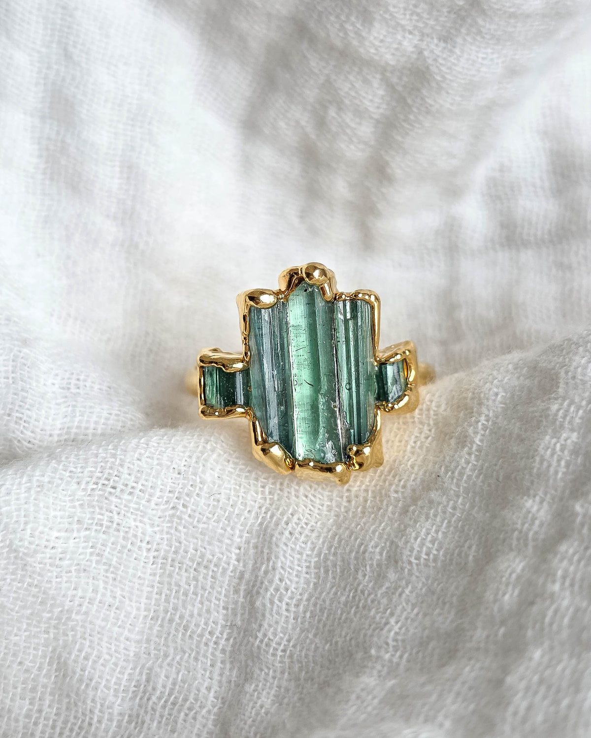 Bague N°7 Tourmaline , réglable T51/54