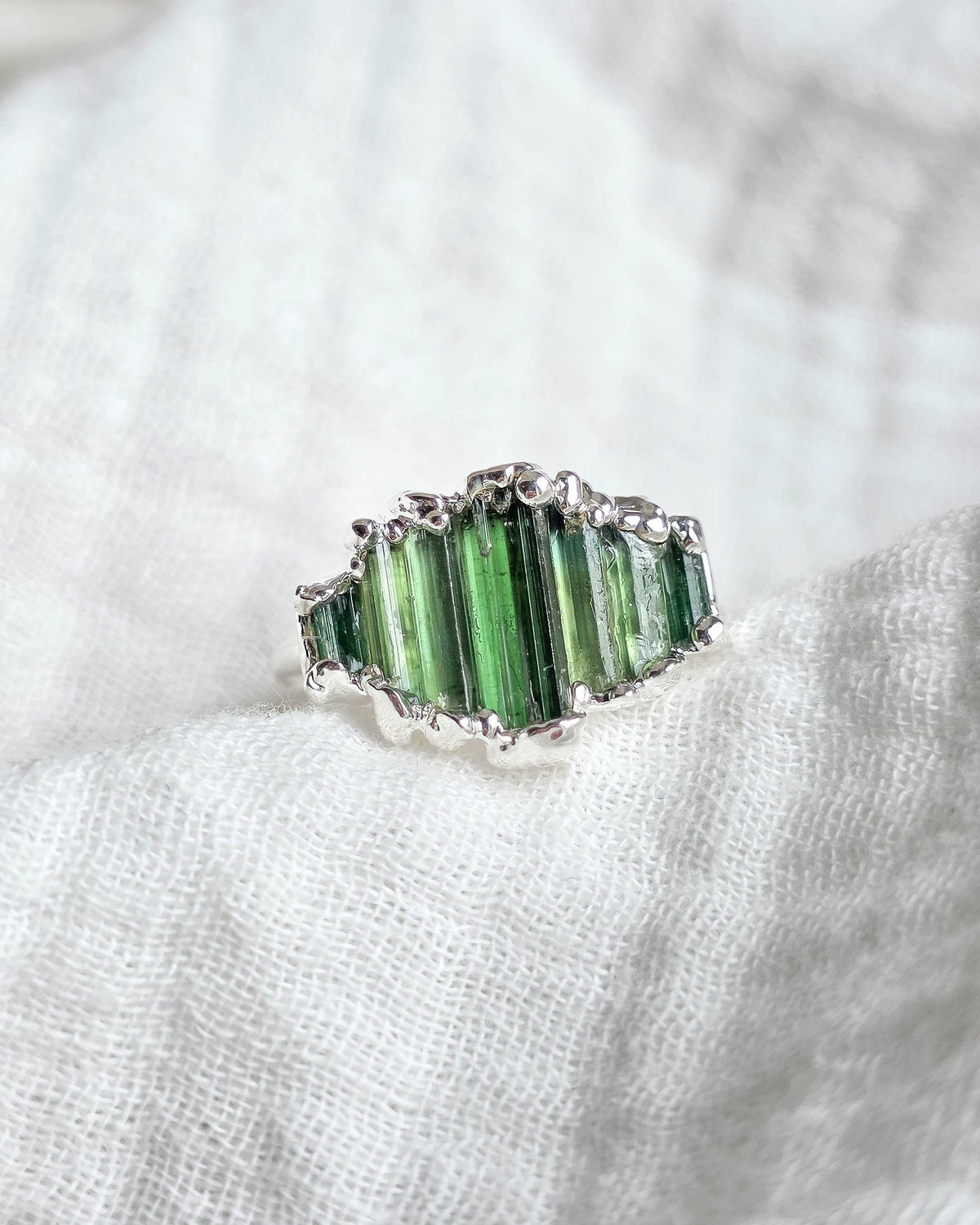 Bague N°1 Tourmaline, réglable T57/60